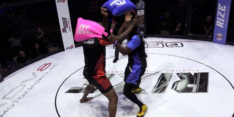 링 위에서 제대로…당당히 스포츠로 진화한 베개 싸움