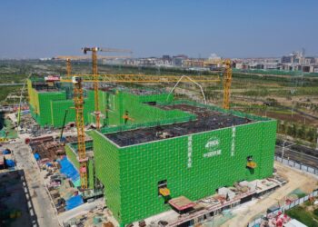 [사진] 中 슝안신구, 건설 중인 혁신연구원 과학기술단지