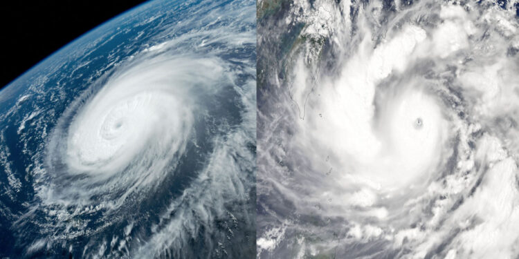 [과학]우주에서 바라본 거대한 힌남노…NASA 공개