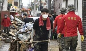 이준석, 포항 ‘힌남노’ 태풍 피해 복구 봉사활동