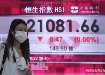 [올댓차이나] 홍콩 증시, 美 금융긴축 우려에 급락 마감…H주 2.45%↓ :: 공감언론 뉴시스통신사 ::