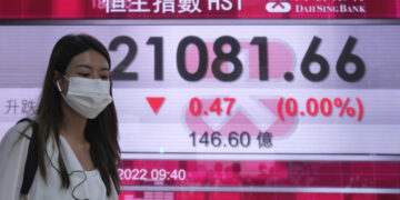 [올댓차이나] 홍콩 증시, 美 금융긴축 우려에 급락 마감…H주 2.45%↓ :: 공감언론 뉴시스통신사 ::