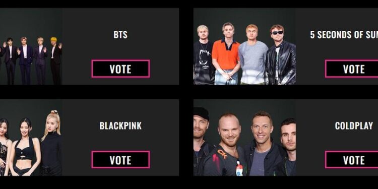 BTS·블랙핑크·정국, 美 ‘피플스 초이스 어워즈’ 후보