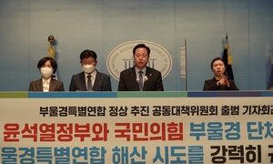 민주당 부울경 시당위원장, 특별연합 해산 시도 규탄 < 정치 < 뉴스 < 기사본문