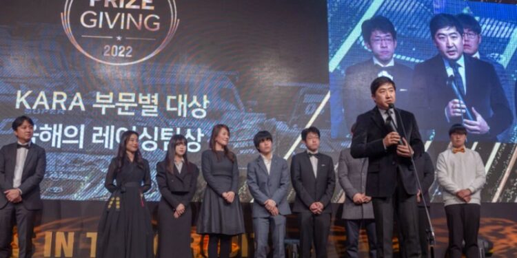 한국아트라스BX 모터스포츠 올해의 레이싱팀 수상