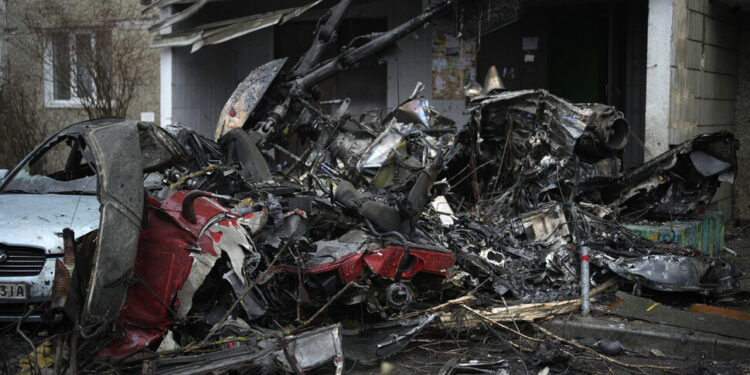 우크라 내무 장·차관, 헬기 추락으로 숨져