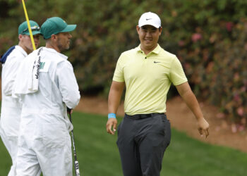 김주형, 첫 마스터스에서 이글 잡고 1R 17위