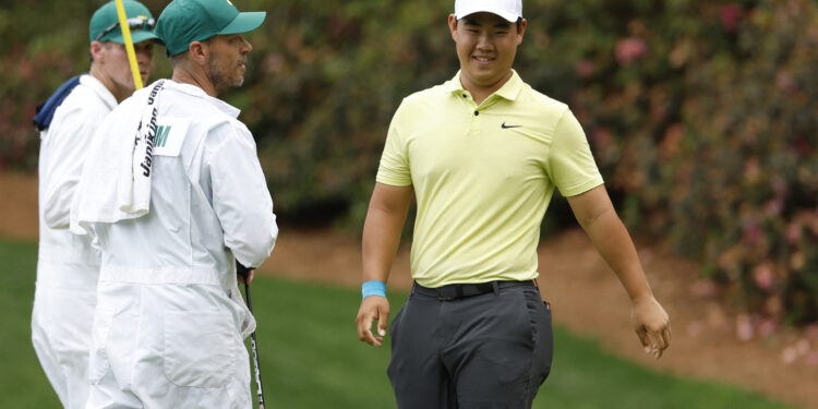 김주형, 첫 마스터스에서 이글 잡고 1R 17위