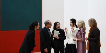 [포토] 김건희·질 바이든 여사, 마크 로스코 전시 관람