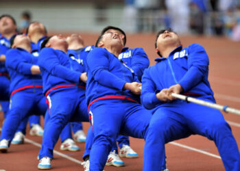 [포토] 북한 전국 도대항 군중체육대회