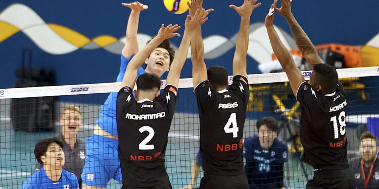 대한항공 이틀째 무실세트 승으로 클럽선수권 8강 확정