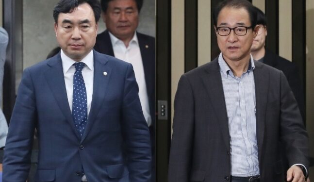 ‘돈봉투 의혹’ 윤관석·이성만 체포동의안, 본회의 보고