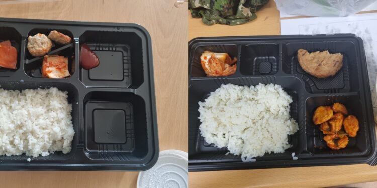‘짜다 만 케첩에 고기 반 토막’ 코로나 격리 장병 급식 부실 논란
