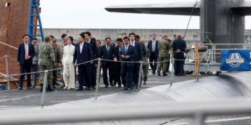 [포토] ‘미 핵잠수함 탄’ 윤 대통령