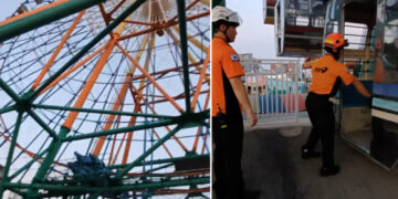 “공포의 30분”…국내 최고 높이 ‘85ｍ’ 대관람차 멈췄다