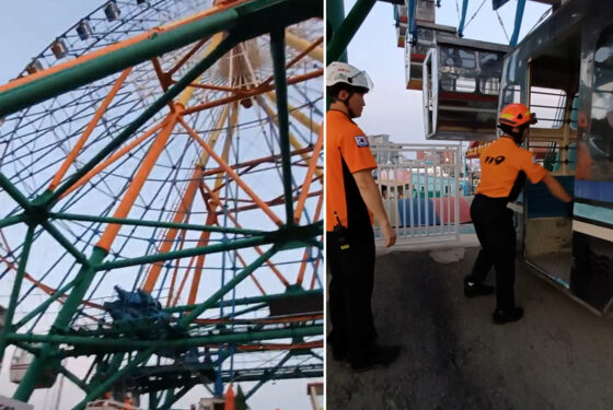 “공포의 30분”…국내 최고 높이 ‘85ｍ’ 대관람차 멈췄다