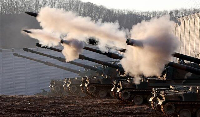 [포토] 화력 뿜어내는 K9A1 자주포