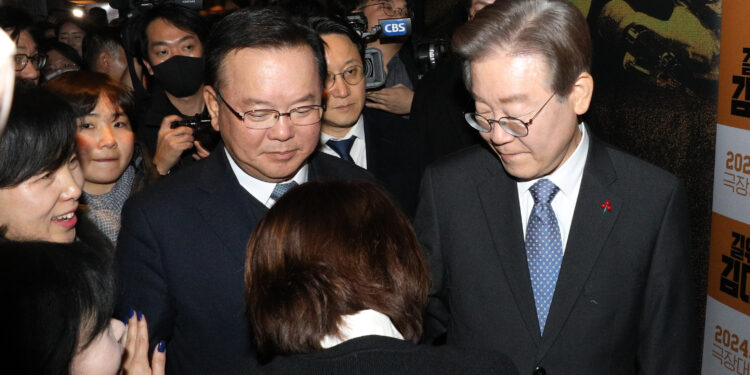 이재명 만난 김부겸 “더 큰 폭 행보를”… ‘이낙연 포용’ 에둘러 촉구