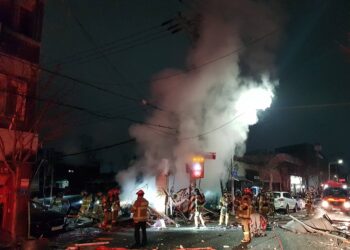 ‘쾅’ 대전 식당 건물 폭발 사고로 아수라장…12명 중경상