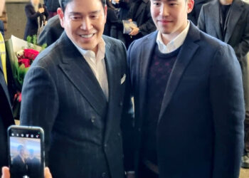 [포토] 정용진 부회장, 아내 한지희 독주회 장남 정해찬과 참석