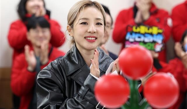 [포토] 산다라박, 사랑의열매 홍보대사 위촉