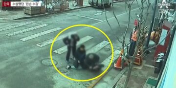 수갑 찬 채 도망친 마약 용의자, 시민들이 잡았다…CCTV에 찍힌 ‘몸싸움’