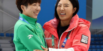 [포토] 평창에서 재회한 이상화-고다이라