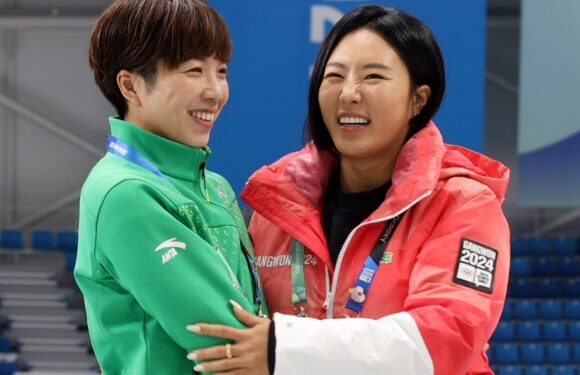 [포토] 평창에서 재회한 이상화-고다이라