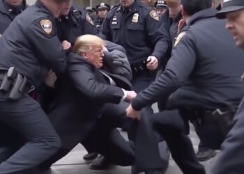 잡혀가는 트럼프, 바이든 전화…美 AI기업, ‘정치 이미지 제한’ 검토