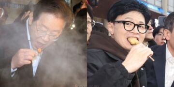 한동훈-이재명, 양자 대결 ‘동률’…내일 투표 땐 국힘 33%, 민주 35%