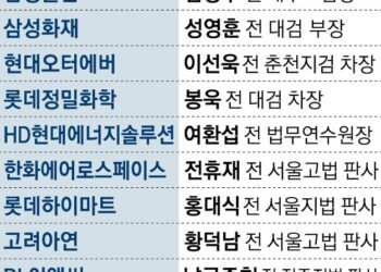 “교수보다 판검사”… 대기업 신임 사외이사 40%가 관료·법조인