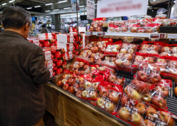 41% 뛴 과일값, 물가 다시 3%대로 뛰었다