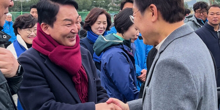 ‘명룡대전’ 오차범위 내 접전…이재명 45% vs 원희룡 41%