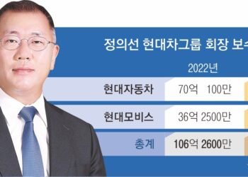 역대급 실적에 ‘역대급 연봉’… 정의선 작년 122억 받았다