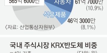 시가총액 27% 차지한 반도체… 과한 쏠림 부담되는 한국 경제