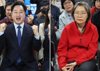 경기 수원정 김준혁 54.7%, 이수정 45.3% [지상파 출구조사]