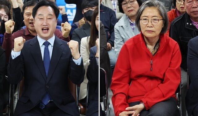 경기 수원정 김준혁 54.7%, 이수정 45.3% [지상파 출구조사]