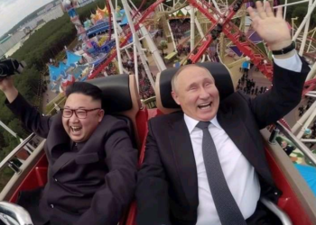 김정은과 푸틴, 달달한 놀이공원 데이트…알고보니 ‘반전’