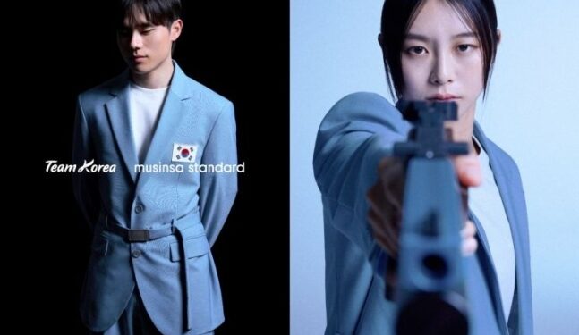 청색의 멋스러움…파리올림픽 대표팀 단복 베일 벗었다