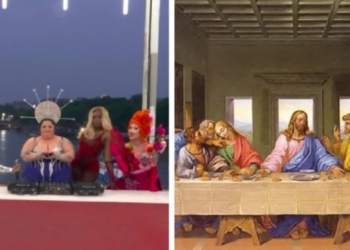 예수 제자가 여장 남자?… ‘최후의 만찬’ 패러디 논란