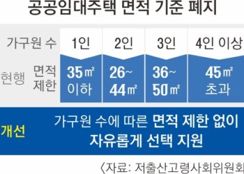 출산 가구에 공공임대 1순위… 식구 적어도 넓은 집 준다