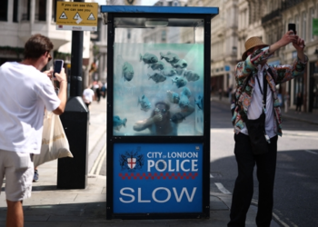 ‘거리의 예술가’ 뱅크시 7번째 작품은 물고기…이번엔 도난방지