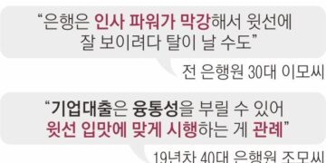 “규정 위에 임원”… 상명하복 은행권, 승진 눈치에 ‘No’ 못해