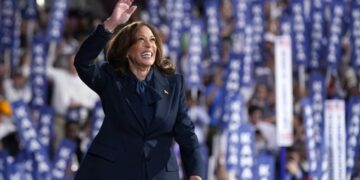 [美 민주 전대]해리스 대선후보 수락 “국민 위한 대통령 될 것, 위대한 역사의 다음 장 열자”