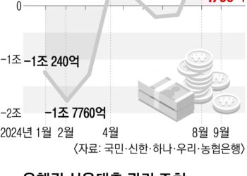 주담대 죄니 신용대출 ‘풍선효과’… 연소득 내로 한도 줄인다