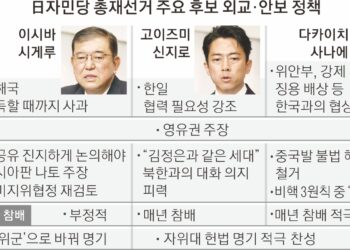 日 자민당 총재 선거 ‘3파전’… 누가 되든 한일관계 뒷걸음질 예상