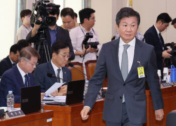 [속보] 정몽규 축구협회장, 국정감사 증인 채택…다음달 또 국회로