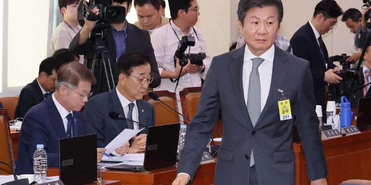 [속보] 정몽규 축구협회장, 국정감사 증인 채택…다음달 또 국회로