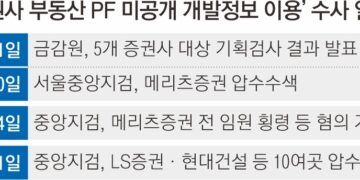 미공개 부동산 정보로 500억 챙긴 임원… 檢, LS증권 등 압수수색