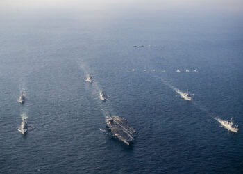 스텔스 함재기로 전력 키운 ‘슈퍼 항모’ 조지워싱턴함…2차 프리덤 에지서 위용